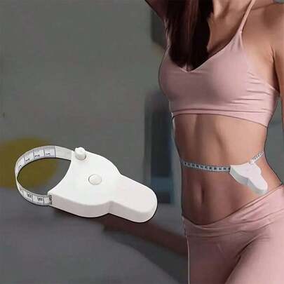 1pc Automatic Measuring Circumference Ruler Measuring Body Legs Waist Chest Three Circumference Measurement Ruler Multifunctional Portable Soft Ruler For Figure Management, Travel Gift, Easy To Carry