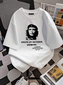 180g pure Cotton Che Guevara Hasta La Victoria Siempre Codante T Shirt Made in USA S 5XL graphic Casual Versatile Slightly T-Shirt For Women Casual Soft women Summer female designer clothes Breathable Stretched Comfortable Stylish Top For Everyday Wear streetwear - Blanco - Ver 2
