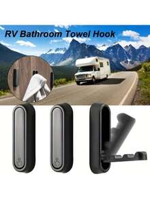 1pc, Aluminum Folding Clothes Hook For RV, Multi-Functional Hanging Organizer For Entryway, Bathroom, Kitchen, Bedroom, RV Shade, Screen, And Accessories RV Awnings Accessories