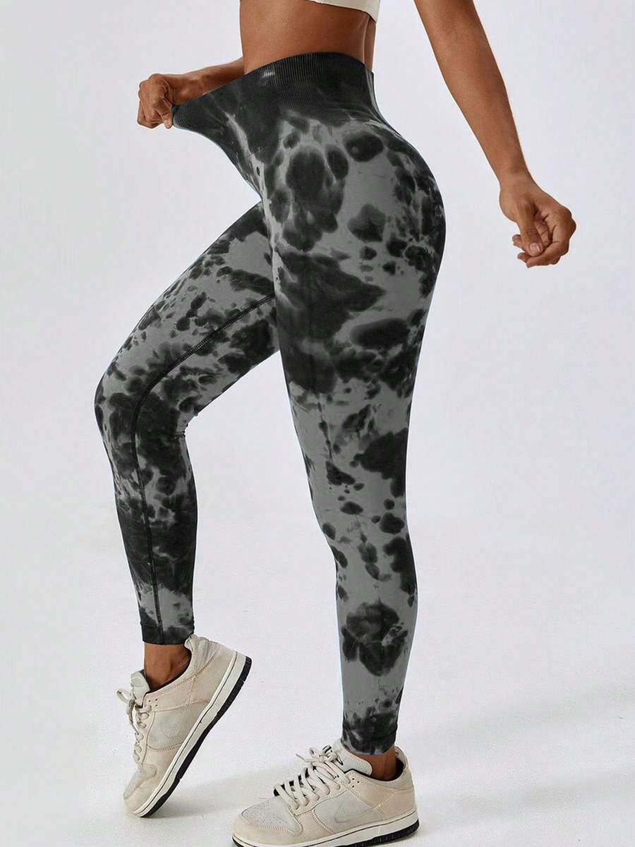 Women Sports Leggings - 灰色 - 查看 1