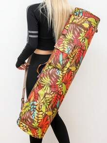 女士和男士瑜伽垫包，适合旅行健身瑜伽垫包，适合 1/4 英寸或 1/3 英寸厚瑜伽垫，全拉链设计，带口袋和可调节肩带 - 彩色 - 查看 11