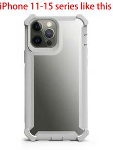 奢华双色防震透明手机壳，兼容 17/16/15/14/13/12/11 Pro Max Plus/16 Pro Max，防震边框和后盖