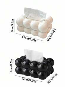 1 Stück großvolumige elegante Wolken Taschentuchbox, moderne luxuriöse Wolken Taschentuchspender, ideales Geschenk zu Weihnachten, Halloween, Erntedankfest, Ostern, geeignet für Wohnzimmer, Schlafzimmer, Esszimmer, Badezimmer, 2 Farboptionen