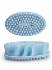 1 pezzo Spazzola esfoliante in silicone per il corpo, pratica spazzola da doccia per l'esfoliazione della schiena, rimuove lo sporco dalla schiena, spazzola multifunzione a doppia faccia