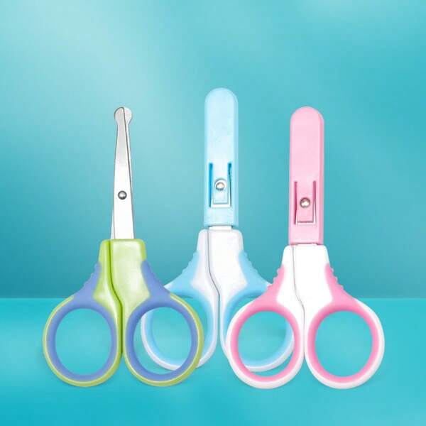 Kids Handcraft Scissors With Protective Cover, DIY Painting Cutting Paper Scissors