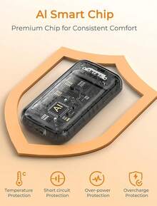 Electric Hand Warmers Rechargeable, Rechargeable Hand Warmer, Portable Hand Warmer For Outdoor Camping Hunting Golf Accessories, Gifts For Women Men - 黑色 2 件裝 Pro - 查看 7