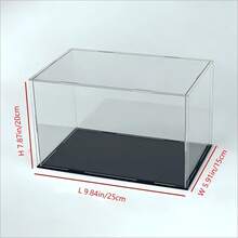 Removable, Acrylic Display Cabinet, Plastic Collectible Display Case, Protective Storage Box For Models, Suitable For Display And Collection, Elegant Storage Box For Home And Retail - Black - View 31