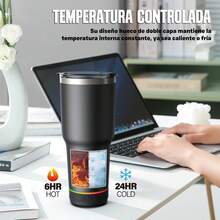 Vaso Térmico 900 Ml Con Bocina Bluetooth Kbod Rad-20431 - Rosa - Ver 4