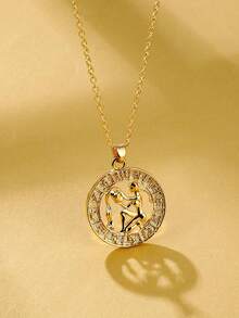 قلادة السلاسل لنساء ١ قطعة من الفضة الإسترليني عيار ٩٢٥ للبراج الإثنى عشر ، هدية مجوهرات فاخرة للبنات في عيد ميلادهن أو حفلة التخرج