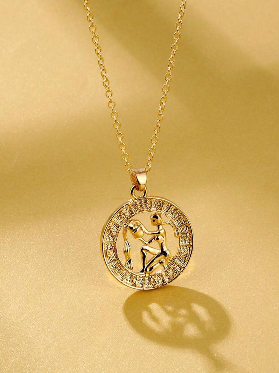 قلادة السلاسل لنساء ١ قطعة من الفضة الإسترليني عيار ٩٢٥ للبراج الإثنى عشر ، هدية مجوهرات فاخرة للبنات في عيد ميلادهن أو حفلة التخرج