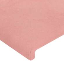 vidaXL Kopfteile 2 Stk. Rosa 100x5x78/88 cm Samt