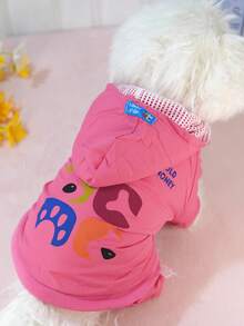 4-Legged Waterproof Dog Raincoat, Full Body Coverage, Breathable Mesh Lining, Suitable For All Seasons - Watermelon Pink - View 8