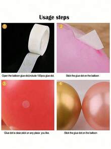 120Pieces Transparent Glue Dot Adhesive Tape, 100 Glue Dots Per Roll, Movable, Double-Sided Glue Dots, 12mm Diameter, Suitable For Scrapbooking, Party, Wedding, Balloon Decoration - Clear - View 7