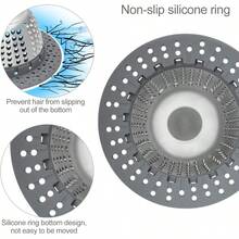 Drain Hair Catcher/Bathtub Drain Cover/Drain Protector For Pop-Up & Regular Drains(Patented Product) - Xám - Xem 2