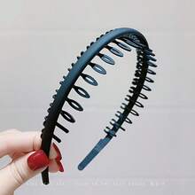 Matte Black Unisex Sports Headband, Versatile And Practical, Suitable For Outdoor Use, Face Washing, Hair Styling, And As A Hair Accessory For Both Men And Women - Black - View 13