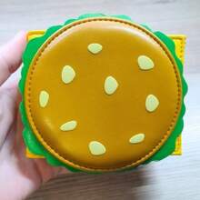 Cartera Cangreburger, Cartera de Hamburguesa, Billetera, Tarjetero, Monedero de Moda para Fans de Esponja, Cangreburger Ventana para Identificacin y Mltiples Ranuras para Tarjetas - Amarillo, Rojo, Verde, Café - Ver 5