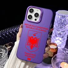 Albania Passport Phone Case Phone case Covercompatible with  16 15 14 13 12 11 Pro Max Black Purple Matte  Soft Candy Abrazine Funda-Covercompatible with  17 Hülle, 17 pro Hülle, 17 promax Hülle - Z1 - Übersicht 11
