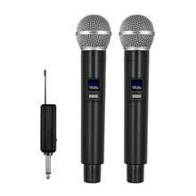 高端高品质无线麦克风,手持麦克风,便携式手持麦克风,无线麦克风,800mAh电池,专业手持单指向动圈静音功能,蓝色,适用于卡拉OK、游戏、直播和视频会议,时尚设计 | 结构坚固,唱歌麦克风,二合一无线麦克风,专业手持麦克风,适用于卡拉OK、派对、教堂、演出录音 - 彩色 - 查看 15