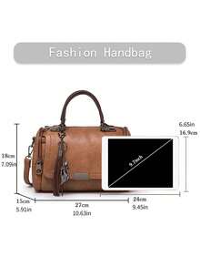 [US-Based Shipping]Retro Handbag Women Crossbody Bag Ladies Shoulder Bag Waterproof Soft PU Leather Top-Handle Bag,Women's Large Capacity Shoulder Bag,Fashionable Vintage PU Boston Pillow Bag Casual Cylindrical Crossbody,Fashionable Zipper Crossbody Bag, Solid Color Vintage Pillow Bag, Women's Bag With Pendant Crossbody Shoulder Bag With Detachable Device, Boston Bag,Tassel Embellished Handbag,Lightweight Nylon Waist Pack For Traveling, Running, Hiking - Adjustable Shoulder Strap And Small Waist Pack, Perfect For Rodeo Occasions,Stylish Designer Handbag Women Cross-Body Bag,Perfect Party Accessory Mini Shoulder Bag With Removable Strap, Suitable For Work, Travel, And Gifts,Women's Fall Clothing Winter Clothing Christmas Halloween Gift,Purses Purses And Bags Women Tote Bag Bags For Women Carteras Para Mujer Brown Purse Pink Purse Bolsos Para Mujer Crossbody Bags For Women Gold Bag Clear Purse Beach Bag Purses For Women - 彩色 - 查看 10