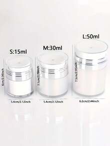 Bow Decor Vacuum Pump Bottle/Jar, Suitable For Creams, Moisturizers, Serums, Reusable Acrylic Cosmetic Container With Pump, Transparent, Cosmetic Storage Box - Multicolor - View 11