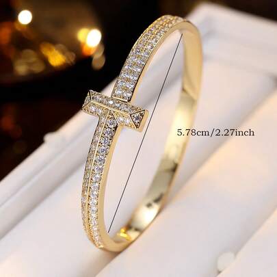 1pc Niche Design Premium Bracelet Jewelry, Suitable For Parties, Daily Commute, Work, Can Add Refined Touch To Outfits
