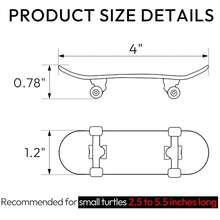 Mini Turtle Skateboard With Anti Slip Pad, Smooth Rolling Wheel Design, Suitable For Pet Toys Of Turtles And Birds