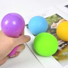 10pcs/Set TPR Stress Relief Toys, Colorful Powder Squeeze Tofu Ball, Creative Pressure Relief Toys, Random Color, Perfect Gift For Birthday, Holiday, Christmas - Multicolor - View 6