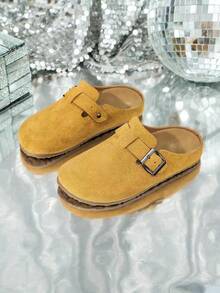Children's Boken Shoes, Slip-On Mule Slippers, Fashionable, Comfortable, Lightweight, Versatile, Non-Slip, Durable - Yellow - View 15