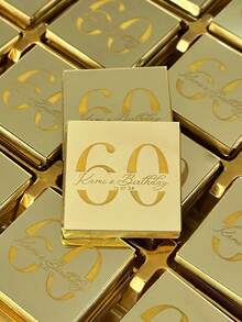 Personalized Wedding Chocolate Favors Tags Custom Arcylic Mirror Gold Or Silver Party Tags For Guest Gifts Custom Christening Baby Shower Name Tag For Party Not Included Chocolate - Multicolor - View 2