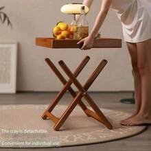 折叠桌茶几沙发阳台迷你复古桌客厅置物架创意边桌简约小角桌