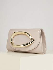 闪亮、耀眼、奢华、迷人、优雅、精致的大号漆皮女士手拿包、晚宴包、派对手提包，配有可拆卸链条肩带，适合婚礼、派对、舞会等场合，采用天鹅绒材质，时尚优雅，适合女孩、女士、大学生、年轻职业女性和上班族。