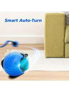 Interactive Cat Toy For Indoor Cats, Featuring A Fast-Moving Ball With A Tail, Automatically Rotating 360°, Adjustable Speed, Perfect For Entertaining Bored Adult Cats, Engaging Cat Toy, Fun Cat Accessory, High-Quality Construction, Made With PetSafe Materials, Interactive Pet Ball, For Playful Kittens, For Pet Owners.