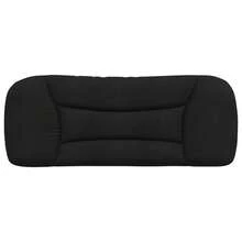 vidaXL Kopfteil-Kissen "Hvar" Schwarz 100 cm Stoff - Schwarz - Übersicht 5