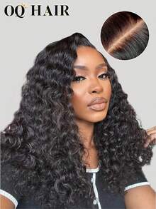 OQ Hair Wear To Go 免膠假髮 深波浪捲人造真髮 180%密度 16-30英吋 7x5 HD蕾絲 前蕾絲假髮頂級品質 自然色 預剪修整髮際線 自然外觀 免運費 - SNatural - 查看 2
