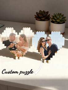 1件定制个性化照片拼图相册，可定制拼图照片，拼图游戏，个性化礼物，定制照片拼图相册，定制拼图相册，个性化情人节礼物。送给家人的礼物，送给男朋友或女朋友的礼物。 - 多色拼圖落高 - 查看 4