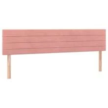 vidaXL Testiera a LED Rosa 160x5x78/88 cm in Velluto - Rosso - Visualizzare 4