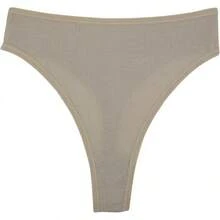 High Waisted Cotton Thongs For Women, Breathable Plus Size Multipack - 黑色*1 白色*1 軍綠色*1 酒紅色*1 藍色*1 卡其色*1 - 查看 6