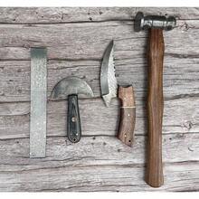 Cartera de para Hombre con Botón a Presión, Adecuada para Guardar Efectivo, Puede Contener Cables, Estilo Rústico Vintage Hecho a Mano FMB-1 (Marrón) - Café Vintage - Ver 2