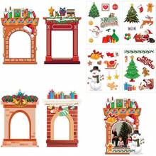 40 piezas Kit de manualidades de marcos de fotos navideños Decoración navideña DIY Marcos de fotos para chimenea Adornos para el árbol de Navidad Conjunto para actividades de bricolaje en el hogar y el aula escolar - Multicolor - Ver 1