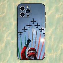 Funda de teléfono F1 C-Charles L-Leclerc-16 compatible con  16,15,14,13,12,11 Plus, Pro Max, XS, X, XR, SE, Mini, 8, 7, funda de silicona suave negra, funda compatible con  17, funda de  17 Pro, funda de  17 Pro Max - z6 - Ver 4