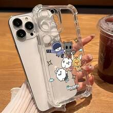 Kpop Group T-TXT-S Phone Case Compatible With For Iphone 16 15 14 13 12 11 Pro Max X XR XSMAX 8 7 Plus Shockproof Transparent Soft Back Cover - 混合顏色1 - 查看 1