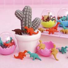 Zufällige Menge Dinosaurier-Ei-förmige Radiergummis, sortierte Farbeierschalen-Designs, Dinosaurier-Ei-Radiergummis, Schreibwaren-Radiergummi-Geschenke, süße Dinosaurier-Radiergummis, Schülerpreise, niedliche Radiergummis, Dinosaurier-förmige Radiergummis, Weihnachtsgeschenke, Weihnachten, Neujahr