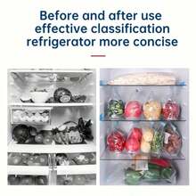 45/30/10/1pc Reusable Ziplock Bags, Airtight Leak-Proof Freezer Bags, Food Storage Organizer Bags, Produce Bags, Kitchen Accessories For Fruits, Vegetables, Grains