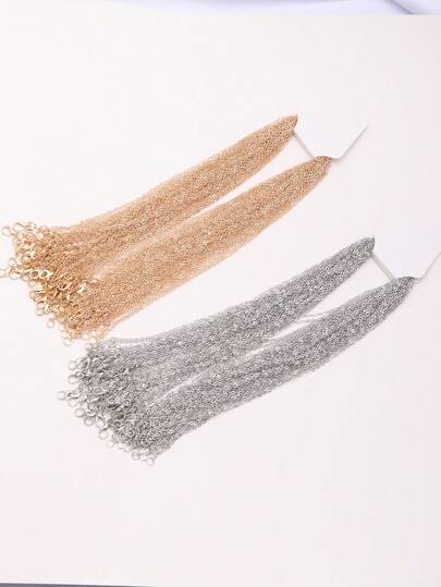 10 قطعة/30 قطعة/50 قطعة سلسلة قلادة شكل حرف O مطلية بالنحاس، إكسسوارات مجوهرات DIY