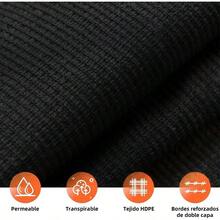 Malla Sombreadora, Toldo Rectangular, Lonas para Exteriores, Sombra Toldo para Jardin, 98 Sombra Exterior, Polietileno Alta Densidad para Patio Jardn, Piscina y Actividades al Aire Libre Negro, 5*8 - Negro + 5*8 - Ver 2