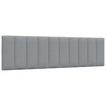 Kopfteil-Kissen "Hanko" Hellgrau 180 Cm Stoff - Xám - Xem 1