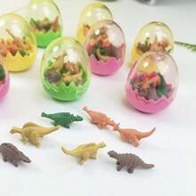Zufällige Menge Dinosaurier-Ei-förmige Radiergummis, sortierte Farbeierschalen-Designs, Dinosaurier-Ei-Radiergummis, Schreibwaren-Radiergummi-Geschenke, süße Dinosaurier-Radiergummis, Schülerpreise, niedliche Radiergummis, Dinosaurier-förmige Radiergummis, Weihnachtsgeschenke, Weihnachten, Neujahr