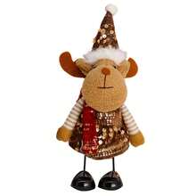 Santa Claus/Snowman/reindeer stuffed animal toy decoration desktop decoration - Amarillo - Ver 2
