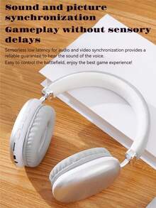 Cool Advanced Simplicity Style Wireless Headphones, Long Battery Life Over-Ear Headset With Adjustable Design, Ideal For Music, Sports, Gaming - Push Button Volume Control, Type-C Charging, Rechargeable Lithium Polymer Battery