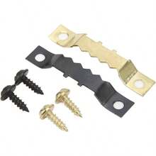 Herrajes para Colgar Cuadros, Piezas de 4 Mm de Doble Orificio. Colgadores de Cuadros de Dientes de Sierra con Kit de Tornillos de 240 Piezas Para Colgar Marco de Fotos Reloj - inicial - Ver 6